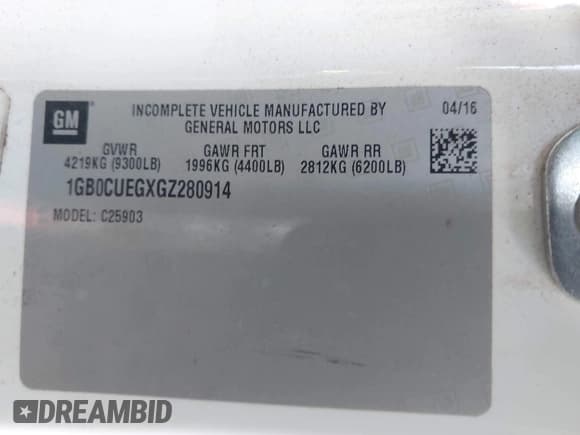 ✅ 2016 Chevrolet Silverado 2500HD Work Truck • VIN: 1GB0CUEGXGZ280914 • Lot: 43417486. Listed on IAAI with 152,408 mi. Free auction sales archive from the USA and detailed vehicle history report at DreamBid. Image 9.