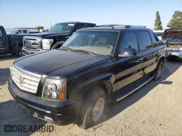 ✅ 2003 Cadillac Escalade EXT • VIN: 3GYEK63N83G323345 • Lot: 64534004. Listed on Copart with Not provided. Free auction sales archive from the USA and detailed vehicle history report at DreamBid. Image 1.