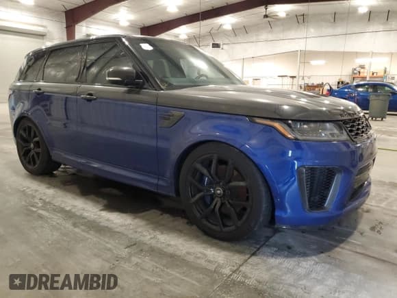✅ 2022 Land Rover Range Rover Sport SVR • VIN: SALWZ2RE0NA228410 • Lot: 59972725. Listed on Copart with 22,840 mi. Free auction sales archive from the USA and detailed vehicle history report at DreamBid. Image 4.