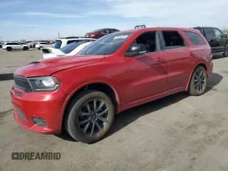 2018 Dodge Durango R/T with VIN 1C4SDHCT1JC345247, listed as a Copart auction lot 58092325 with 128,479 mi miles and Salvage title. Bid and sale history available at DreamBid. Image 1.