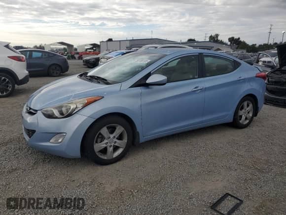 2013 Hyundai Elantra GLS with VIN KMHDH4AE0DU808497, listed as a Copart auction lot 86189185 with 128,874 mi miles and Clean title. Bid and sale history available at DreamBid. Image 1.