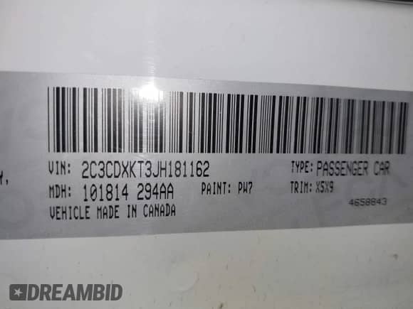 2018 Dodge Charger Police z VIN 2C3CDXKT3JH181162, wystawiony jako IAAI lot #42743230 z przebiegiem 82 174 mil mil oraz . Historia ofert i sprzedaży dostępna na DreamBid. Obrazek 9.