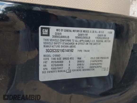 ✅ 2009 Chevrolet Silverado 1500 • VIN: 3GCEC33219G144192 • Lot: 42211158. Listed on IAAI with 256,290 mi. Free auction sales archive from the USA and detailed vehicle history report at DreamBid. Image 9.