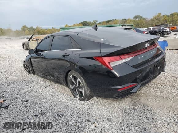 2023 Hyundai Elantra Limited z VIN KMHLP4AG7PU560169, wystawiony jako Copart lot #87082735 z przebiegiem 13 848 mil mil oraz Szkoda całkowita • Salvage title. Historia ofert i sprzedaży dostępna na DreamBid. Obrazek 2.