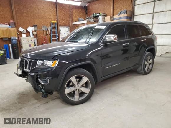 2014 Jeep Grand Cherokee Limited z VIN 1C4RJFBGXEC204652, wystawiony jako Copart lot #80250105 z przebiegiem Nie podano mil oraz Szkoda całkowita • Salvage title. Historia ofert i sprzedaży dostępna na DreamBid. Obrazek 1.