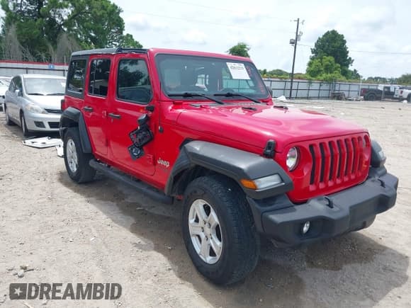 ✅ 2021 Jeep Wrangler Unlimited Sport S • VIN: 1C4HJXDM5MW546706 • Лот: 42812233. Опубликован ранее на IAAI с пробегом 62 788 миль. Бесплатный доступ к архиву аукционных продаж из США и подробный отчёт об истории автомобиля на DreamBid. Изображение 1.