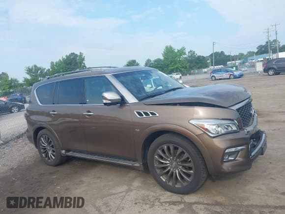 ✅ 2015 Infiniti QX80 • VIN: JN8AZ2NE9F9083706 • Lot: 42441223. Listed on IAAI with 65,259 mi. Free auction sales archive from the USA and detailed vehicle history report at DreamBid. Image 13.