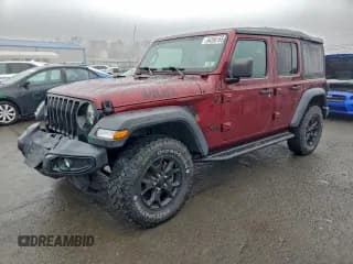 ✅ 2021 Jeep Wrangler Unlimited Sport S • VIN: 1C4HJXDG6MW597092 • Lot: 94266165. Listed on Copart with 34,802 mi. Free auction sales archive from the USA and detailed vehicle history report at DreamBid. Image 1.