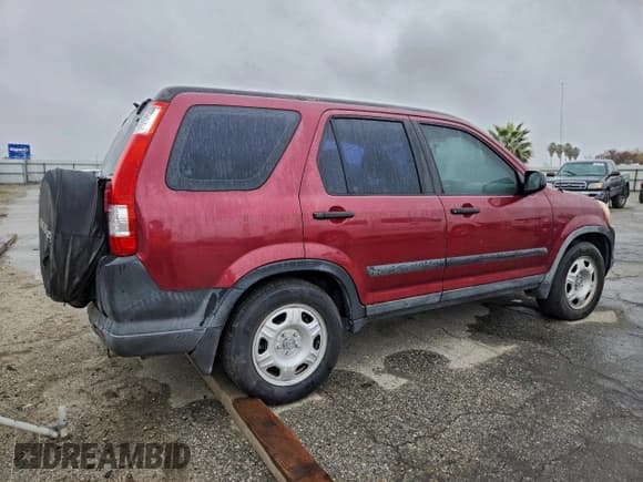 ✅ 2006 Honda CR-V LX • VIN: SHSRD68596U408188 • Lot: 95108055. Listed on Copart with 117,118 mi. Free auction sales archive from the USA and detailed vehicle history report at DreamBid. Image 3.
