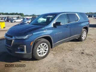 ✅ 2023 Chevrolet Traverse LS • VIN: 1GNERFKW7PJ229979 • Lot: 66443815. Wystawiony na Copart z przebiegiem 90 395 mil. Bezpłatny archiwum sprzedaży aukcyjnych z USA i szczegółowy raport historii pojazdu na DreamBid. Zdjęcie 1.