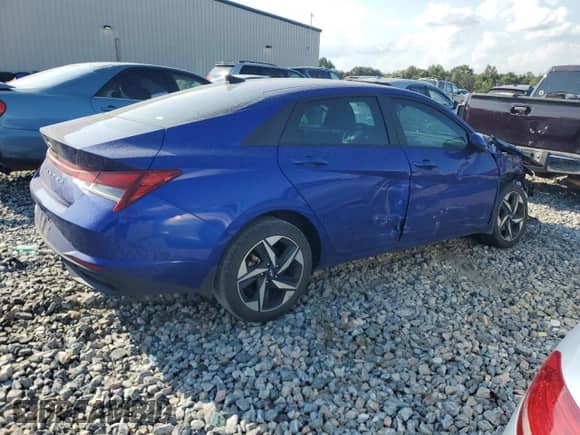 2023 Hyundai Elantra SEL with VIN KMHLS4AG3PU576349, listed as a Copart auction lot 71510705 with 22,104 mi miles and Salvage title. Bid and sale history available at DreamBid. Image 3.