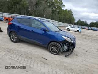 2014 Hyundai Tucson Limited z VIN KM8JU3AGXEU799903, wystawiony jako Copart lot #90336815 z przebiegiem 82 303 mil mil oraz Szkoda całkowita • Salvage title. Historia ofert i sprzedaży dostępna na DreamBid. Obrazek 4.