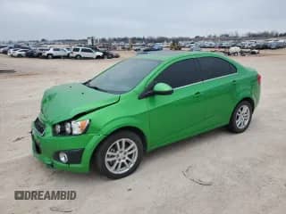 2014 Chevrolet Sonic LT с VIN 1G1JC5SBXE4216020, выставлен на аукционе Copart как лот 41303424 с пробегом 59 001 миль миль и Списание • Salvage title. История ставок и продаж доступна на DreamBid. Изображение 1.