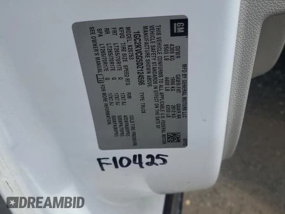 ✅ 2013 Chevrolet Silverado 2500HD Work Truck • VIN: 1GC2KVCG5DZ124596 • Lot: 68095445. Wystawiony na Copart z przebiegiem 134 797 mil. Bezpłatny archiwum sprzedaży aukcyjnych z USA i szczegółowy raport historii pojazdu na DreamBid. Zdjęcie 12.