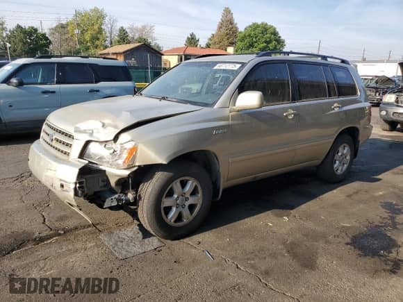 2001 Toyota Highlander с VIN JTEHF21A710033384, выставлен на аукционе Copart как лот 68712775 с пробегом 167 190 миль миль и Списание • Salvage title. История ставок и продаж доступна на DreamBid. Изображение 1.