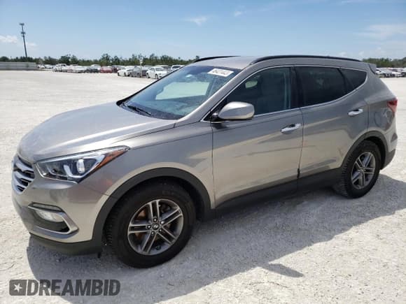 ✅ 2017 Hyundai Santa Fe 2.4L • VIN: 5XYZU3LB4HG381139 • Лот: 46421443. Опубликован ранее на Copart с пробегом 73 306 миль. Бесплатный доступ к архиву аукционных продаж из США и подробный отчёт об истории автомобиля на DreamBid. Изображение 1.