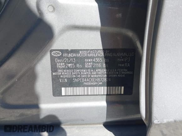 ✅ 2014 Hyundai Sonata GLS • VIN: 5NPEB4AC6EH872824 • Lot: 43415545. Wystawiony na IAAI z przebiegiem 249 887 mil. Bezpłatny archiwum sprzedaży aukcyjnych z USA i szczegółowy raport historii pojazdu na DreamBid. Zdjęcie 9.