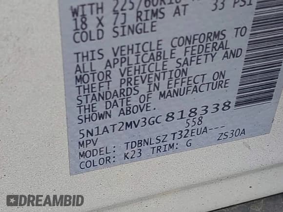 ✅ 2016 Nissan Rogue SL • VIN: 5N1AT2MV3GC818338 • Лот: 43078247. Опубликован ранее на IAAI с пробегом 195 882 миль. Бесплатный доступ к архиву аукционных продаж из США и подробный отчёт об истории автомобиля на DreamBid. Изображение 9.