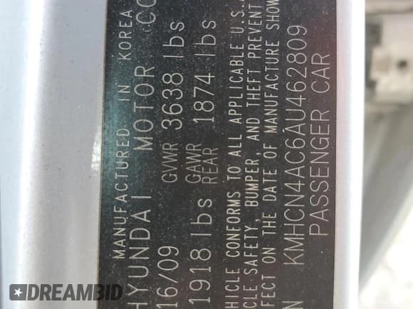 ✅ 2010 Hyundai Accent GLS • VIN: KMHCN4AC6AU462809 • Лот: 86384904. Опубликован ранее на Copart с пробегом 183 898 миль. Бесплатный доступ к архиву аукционных продаж из США и подробный отчёт об истории автомобиля на DreamBid. Изображение 12.