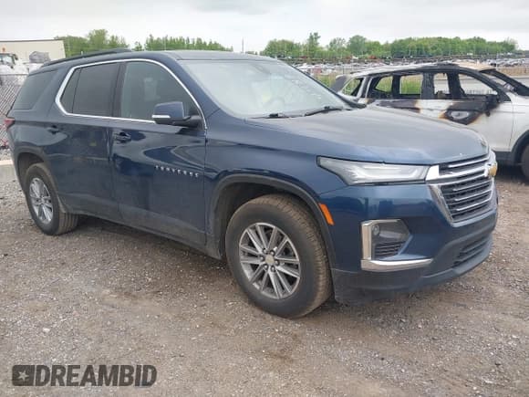 ✅ 2022 Chevrolet Traverse LT Cloth • VIN: 1GNERGKW1NJ129489 • Lot: 42366174. Listed on IAAI with 47,340 mi. Free auction sales archive from the USA and detailed vehicle history report at DreamBid. Image 1.