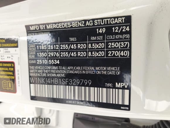 ✅ 2025 Mercedes-Benz GLC 300 • VIN: W1NKJ4HB1SF329799 • Лот: 43460057. Опубликован ранее на IAAI с пробегом 6 914 миль. Бесплатный доступ к архиву аукционных продаж из США и подробный отчёт об истории автомобиля на DreamBid. Изображение 9.