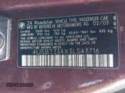 ✅ 2003 BMW Z4 2.5i • VIN: 4USBT334X3LS43716 • Lot: 43605538. Wystawiony na IAAI z przebiegiem 213 396 mil. Bezpłatny archiwum sprzedaży aukcyjnych z USA i szczegółowy raport historii pojazdu na DreamBid. Zdjęcie 9.