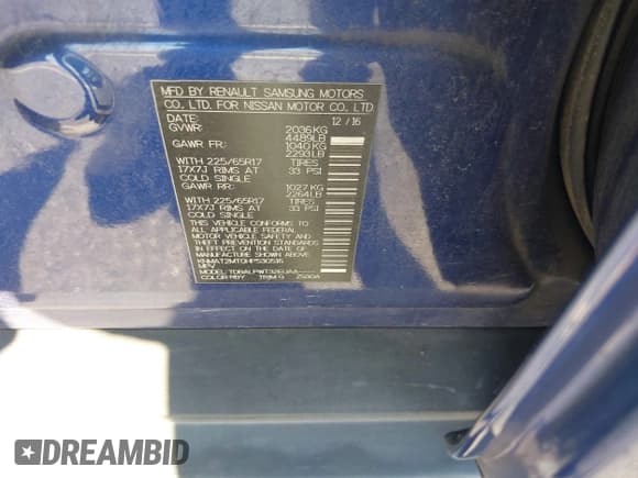 ✅ 2017 Nissan Rogue SV • VIN: KNMAT2MT0HP530516 • Lot: 43749642. Listed on IAAI with 78,068 mi. Free auction sales archive from the USA and detailed vehicle history report at DreamBid. Image 9.