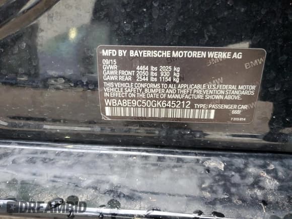 ✅ 2016 BMW 3 Series 328i • VIN: WBA8E9C50GK645212 • Lot: 87306785. Wystawiony na Copart z przebiegiem Nie podano. Bezpłatny archiwum sprzedaży aukcyjnych z USA i szczegółowy raport historii pojazdu na DreamBid. Zdjęcie 12.