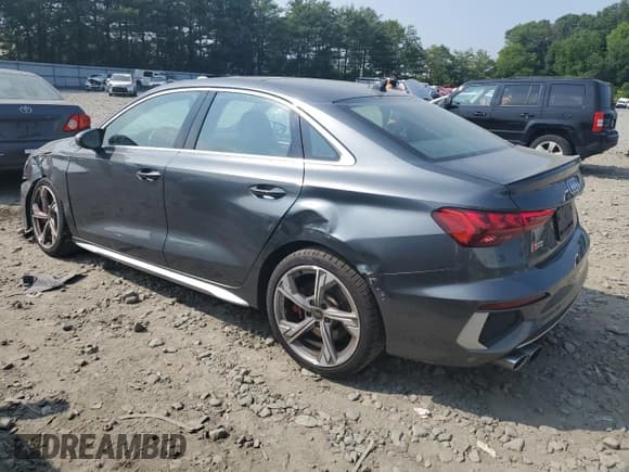 ✅ 2023 Audi S3 Premium Plus • VIN: WAUH3DGY1PA035080 • Lot: 58582745. Listed on Copart with 51,926 mi. Free auction sales archive from the USA and detailed vehicle history report at DreamBid. Image 2.