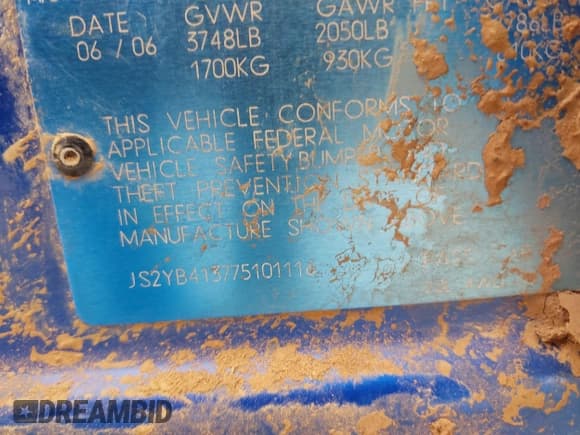 ✅ 2007 Suzuki SX4 • VIN: JS2YB413775101116 • Lot: 42352788. Wystawiony na IAAI z przebiegiem Nie podano. Bezpłatny archiwum sprzedaży aukcyjnych z USA i szczegółowy raport historii pojazdu na DreamBid. Zdjęcie 9.