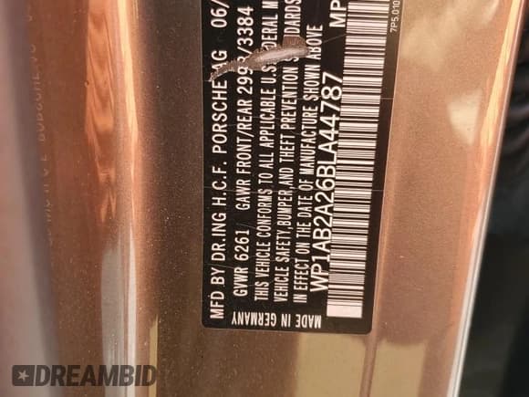 ✅ 2011 Porsche Cayenne S • VIN: WP1AB2A26BLA44787 • Lot: 51590815. Listed on Copart with 116,344 mi. Free auction sales archive from the USA and detailed vehicle history report at DreamBid. Image 13.