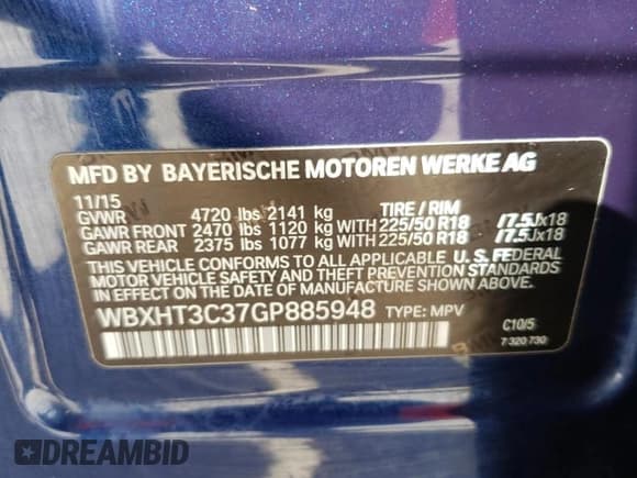 ✅ 2016 BMW X1 xDrive28i • VIN: WBXHT3C37GP885948 • Лот: 91380455. Опубликован ранее на Copart с пробегом Не указан. Бесплатный доступ к архиву аукционных продаж из США и подробный отчёт об истории автомобиля на DreamBid. Изображение 13.