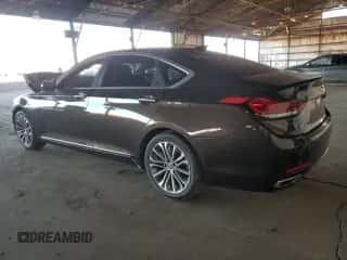 2015 Hyundai Genesis 3.8L z VIN KMHGN4JE8FU089590, wystawiony jako Copart lot #83260124 z przebiegiem 82 182 mil mil oraz Szkoda całkowita • Salvage title. Historia ofert i sprzedaży dostępna na DreamBid. Obrazek 2.