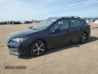 2020 Subaru Impreza Premium with VIN 4S3GTAV64L3701300, listed as a Copart auction lot 65614205 with 57,229 mi miles and Salvage title. Bid and sale history available at DreamBid. Image 1.