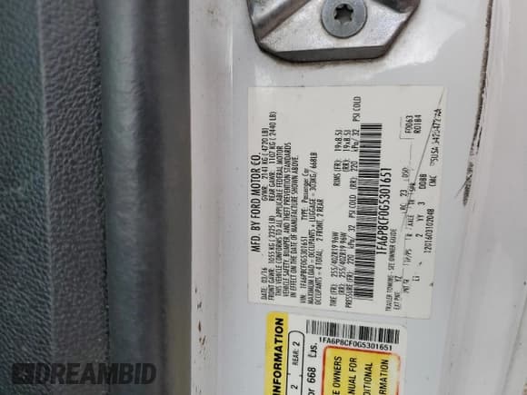 ✅ 2016 Ford Mustang GT Premium • VIN: 1FA6P8CF0G5301651 • Lot: 90352435. Listed on Copart with Not provided. Free auction sales archive from the USA and detailed vehicle history report at DreamBid. Image 12.