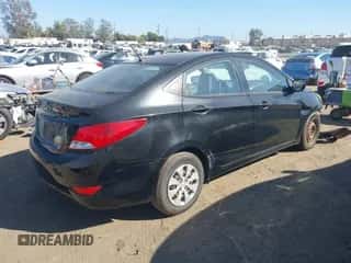 2015 Hyundai Accent GLS with VIN KMHCT4AE8FU936287, listed as a IAAI auction lot 43332101 with 96,455 mi miles and . Bid and sale history available at DreamBid. Image 4.