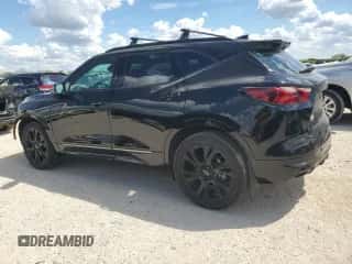 2022 Chevrolet Blazer RS with VIN 3GNKBKRS7NS214090, listed as a Copart auction lot 70740924 with 22,952 mi miles and Salvage title. Bid and sale history available at DreamBid. Image 2.