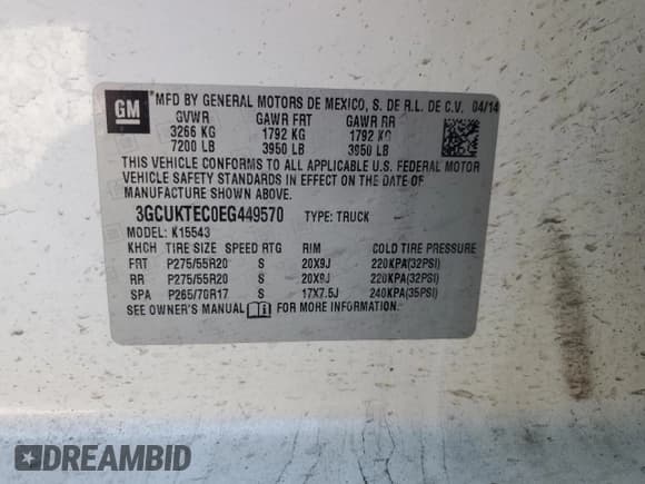 ✅ 2014 Chevrolet Silverado 1500 High Country • VIN: 3GCUKTEC0EG449570 • Lot: 71365495. Wystawiony na Copart z przebiegiem 105 255 mil. Bezpłatny archiwum sprzedaży aukcyjnych z USA i szczegółowy raport historii pojazdu na DreamBid. Zdjęcie 12.