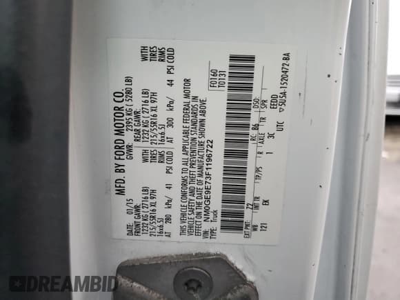 ✅ 2015 Ford Transit Connect XL • VIN: NM0GE9E73F1196722 • Лот: 85589214. Опубликован ранее на Copart с пробегом Не указан. Бесплатный доступ к архиву аукционных продаж из США и подробный отчёт об истории автомобиля на DreamBid. Изображение 14.