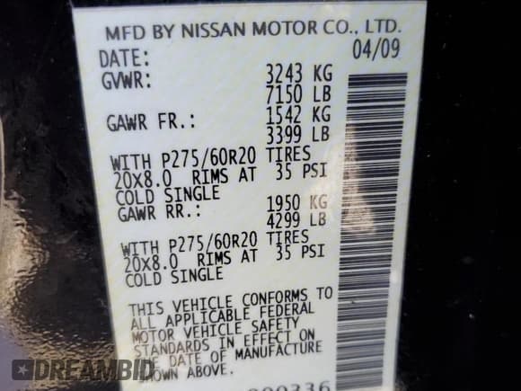 ✅ 2010 Infiniti QX56 • VIN: 5N3ZA0NF5AN900336 • Лот: 63086305. Опубликован ранее на Copart с пробегом 131 780 миль. Бесплатный доступ к архиву аукционных продаж из США и подробный отчёт об истории автомобиля на DreamBid. Изображение 13.