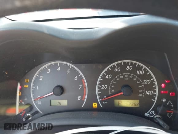 ✅ 2012 Toyota Corolla LE • VIN: 5YFBU4EE5CP062335 • Lot: 43355171. Listed on IAAI with 162,359 mi. Free auction sales archive from the USA and detailed vehicle history report at DreamBid. Image 7.