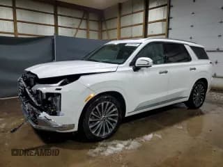 ✅ 2024 Hyundai Palisade Calligraphy • VIN: KM8R74GE0RU715499 • Лот: 83295344. Опубликован ранее на Copart с пробегом 22 720 миль. Бесплатный доступ к архиву аукционных продаж из США и подробный отчёт об истории автомобиля на DreamBid. Изображение 1.