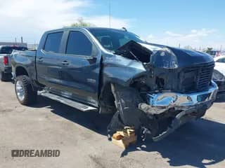 2020 Chevrolet Silverado 1500 LT with VIN 3GCUYDET6LG434007, listed as a IAAI auction lot 43124280 with 55,641 mi miles and . Bid and sale history available at DreamBid. Image 1.