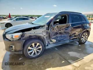 2013 Mitsubishi Outlander LE with VIN 4A4AR5AU1DE018100, listed as a Copart auction lot 63392565 with 244,342 mi miles and Salvage title. Bid and sale history available at DreamBid. Image 1.