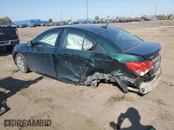 2014 Chevrolet Cruze LS with VIN 1G1PA5SH6E7167739, listed as a Copart auction lot 80187955 with 82,187 mi miles and Non repairable. Bid and sale history available at DreamBid. Image 2.