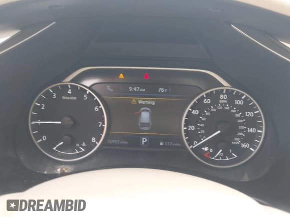 ✅ 2018 Nissan Murano SV • VIN: 5N1AZ2MH8JN198087 • Lot: 41926088. Listed on IAAI with 76,955 mi. Free auction sales archive from the USA and detailed vehicle history report at DreamBid. Image 7.