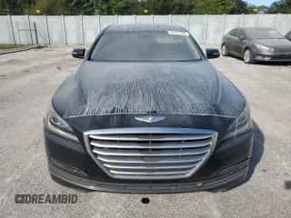 2015 Hyundai Genesis 3.8L z VIN KMHGN4JE6FU098529, wystawiony jako Copart lot #76175104 z przebiegiem Nie podano mil oraz Szkoda całkowita • Salvage title. Historia ofert i sprzedaży dostępna na DreamBid. Obrazek 5.