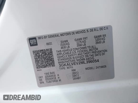 ✅ 2021 GMC Terrain SLT • VIN: 3GKALVEV2ML396054 • Lot: 42830419. Wystawiony na IAAI z przebiegiem 42 676 mil. Bezpłatny archiwum sprzedaży aukcyjnych z USA i szczegółowy raport historii pojazdu na DreamBid. Zdjęcie 9.