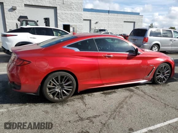 ✅ 2017 Infiniti Q60 Red Sport 400 • VIN: JN1FV7EK7HM610502 • Lot: 44248265. Listed on Copart with Not provided. Free auction sales archive from the USA and detailed vehicle history report at DreamBid. Image 3.