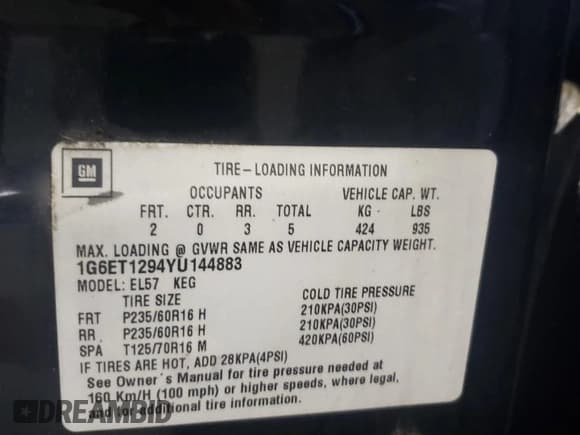 ✅ 2000 Cadillac Eldorado Touring ETC • VIN: 1G6ET1294YU144883 • Lot: 80979854. Listed on Copart with 89,271 mi. Free auction sales archive from the USA and detailed vehicle history report at DreamBid. Image 12.